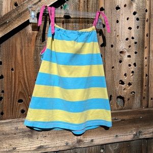 Hanna Andersson Blue Yellow Striped Tank Top Size 100 Size 4